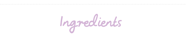 Ingredients